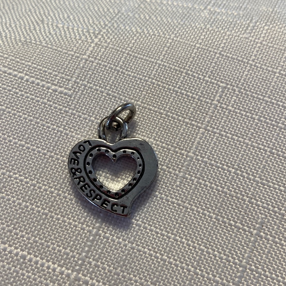 Brighton Love & Respect heart charm
